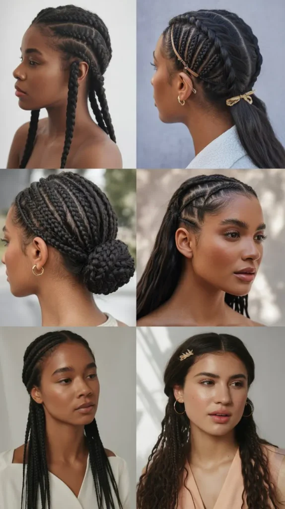 French Braid Hairstyles for Black Women