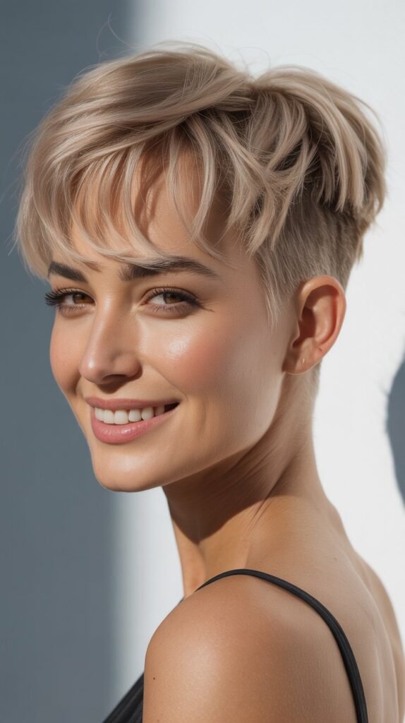 Undercut Short Haircuts with Bangs