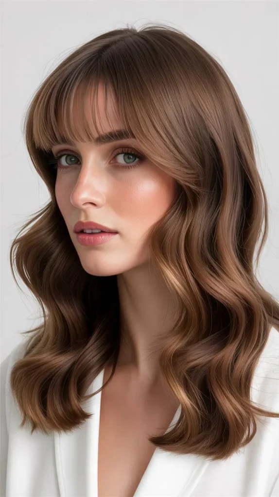 Side Part with Curtain Bangs