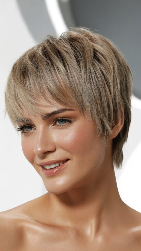 Asymmetrical Short Haircuts with Bangs