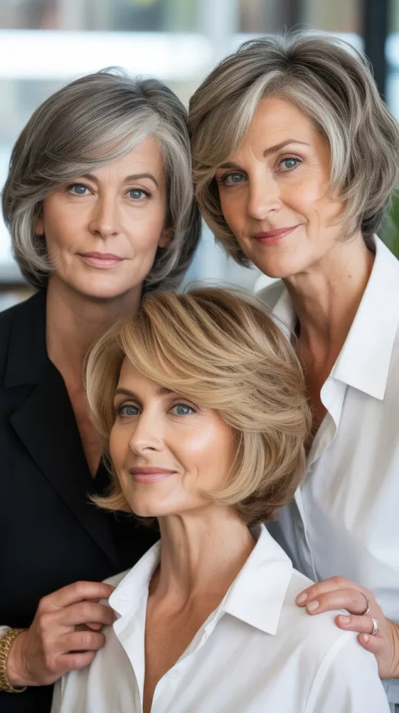 Layered Bob Hairstyles for Women Over 60