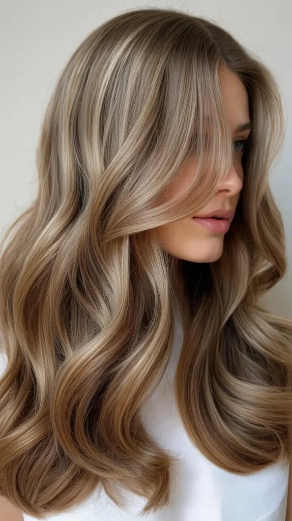 Light Ash Brown with Caramel Highlights