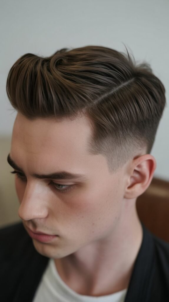 Side Part with Quif for Men