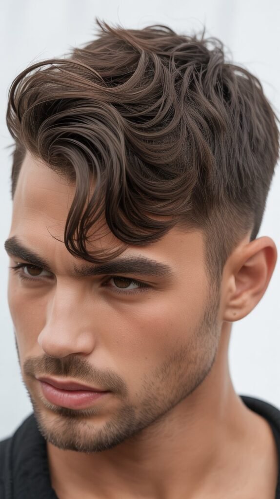 Messy Side Part Haircuts for Men
