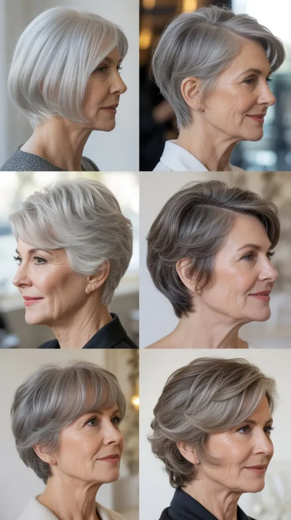  Short Side-Parted Hairstyles for Women Over 60
