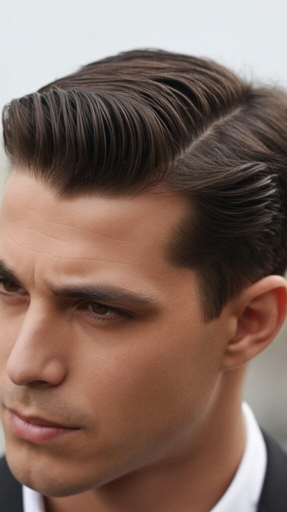 Side Part with Blowout for Men
