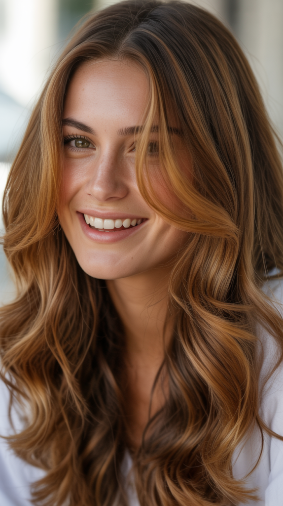  Honey Brown with Caramel Streaks