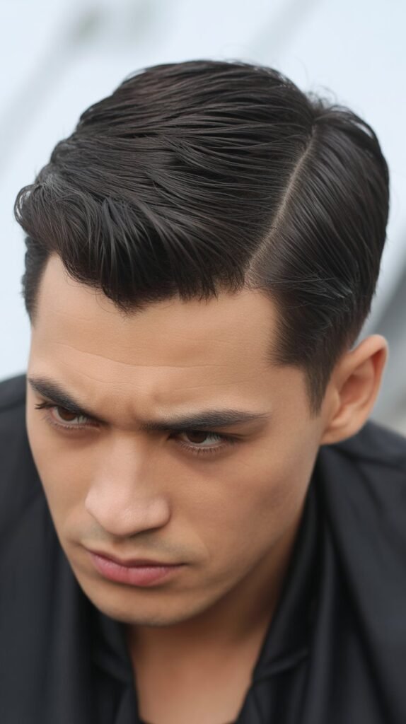 Side Part with Textured Finish