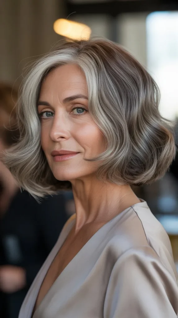 Gray Curly Bobs for Older Women: Timeless & Trendy