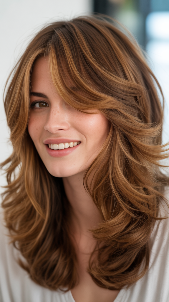 Honey Brown Shaggy Layers