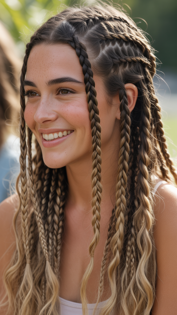  Boho Feed-in Braids Hairstyles