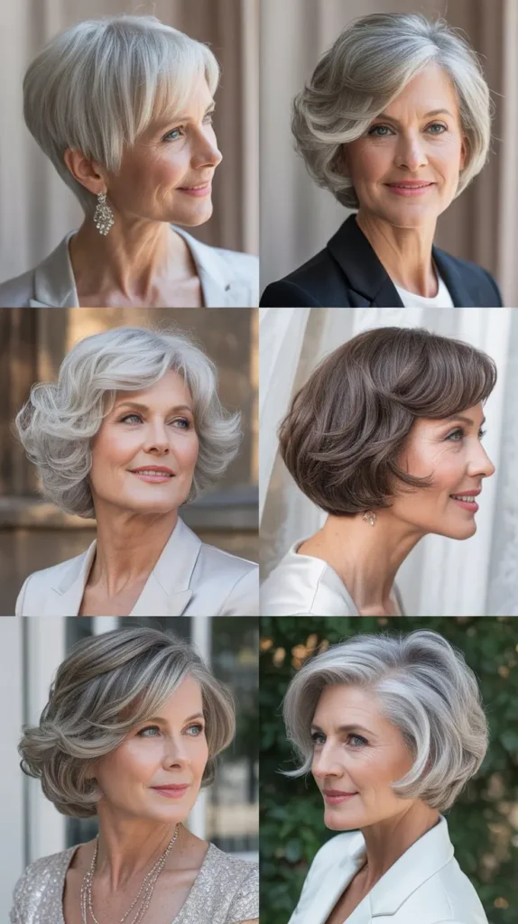 Elegant Short Hairstyles for Women Over 60 for Weddings
