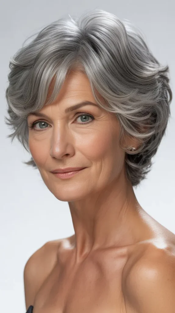 Flattering Curly Bobs for Older Women with Oval Faces