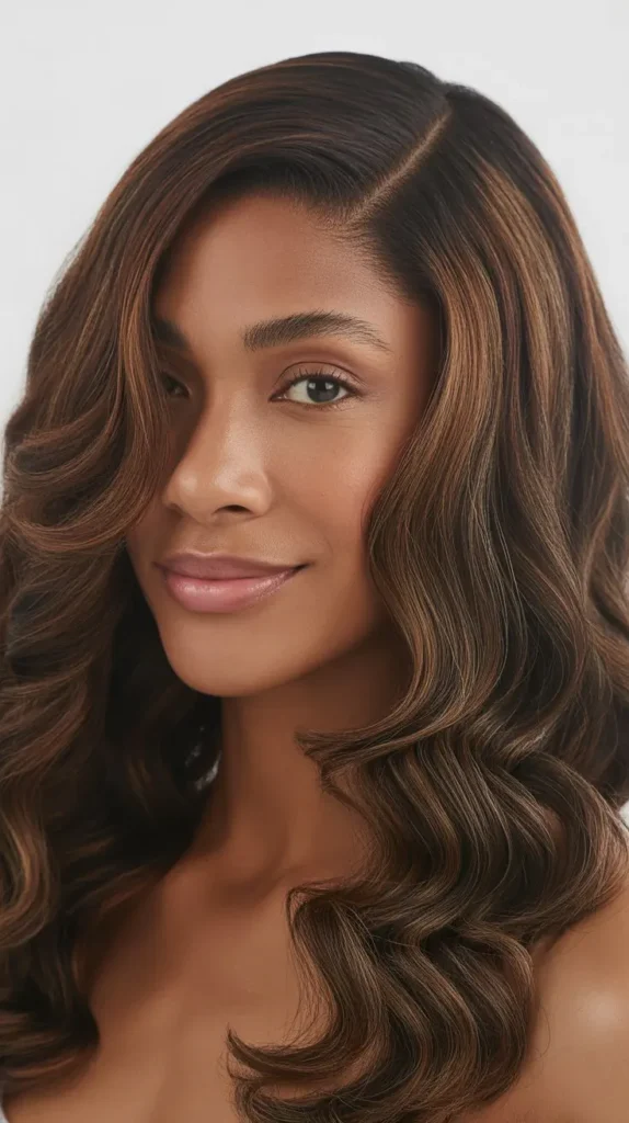 Elegant Side-Part Wig Hairstyles for Black Women