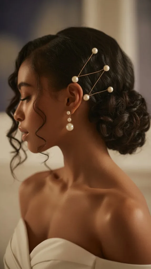 Half-up Half-down Wedding Hairstyles with Natural Hair