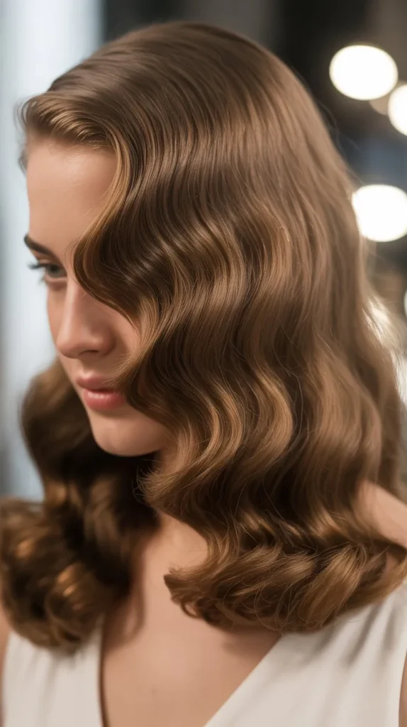 Side Part with Finger Waves