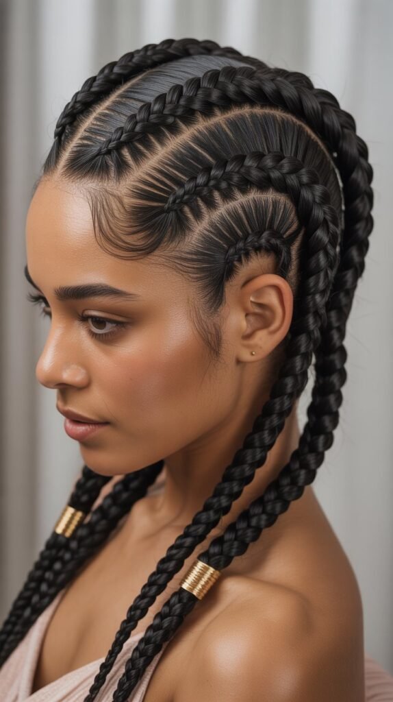 Double Dutch Scalp Braids for Black Women