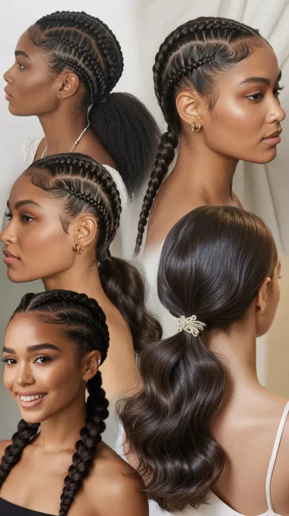 French Braid Ponytail Styles