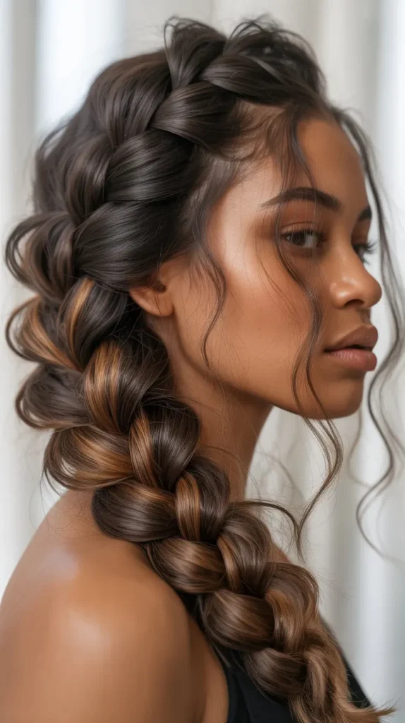 Loose French Braid Hairstyles for Black Women