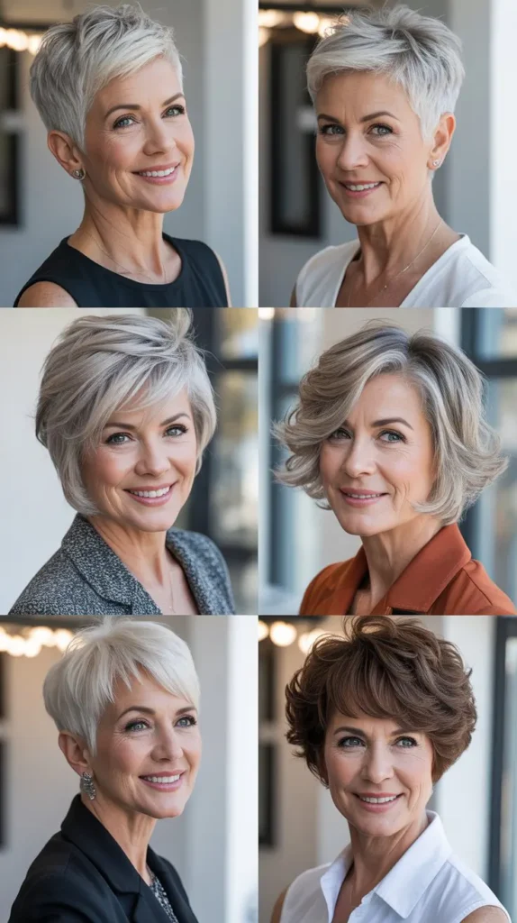 Bold Short Hairstyles for Women Over 60