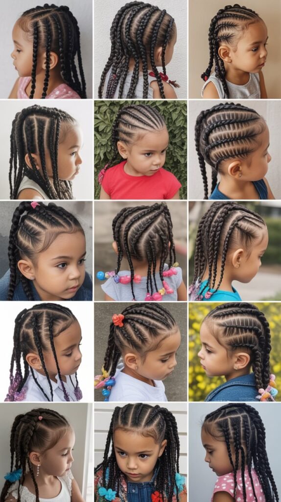 Feed-In & Knotless Braids for Kids