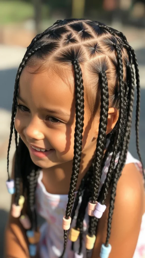 Knotless and Feed-In Braids for Kids