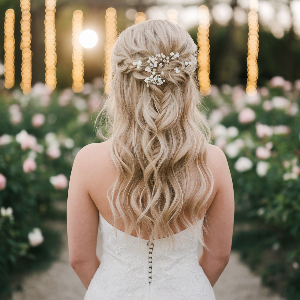 Half-up Half-down Wedding Braid Hairstyles