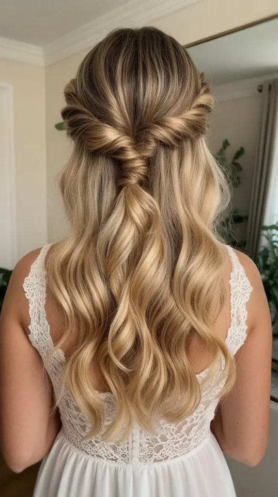  Modern Half-up Half-down Wedding Hairstyles