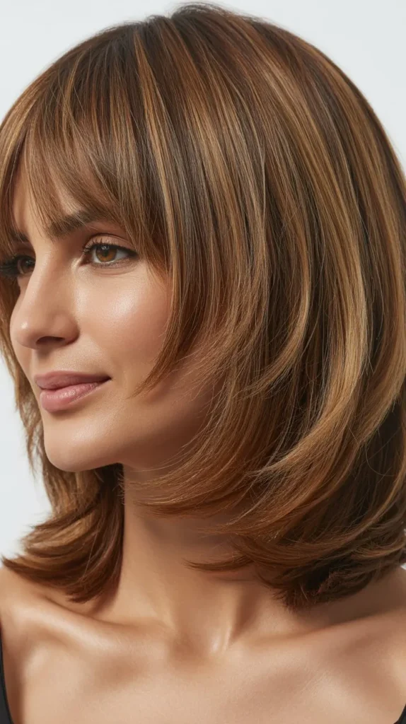  The Bob with Layers and Bangs