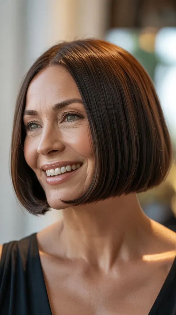 Chin-Length Blunt Bob