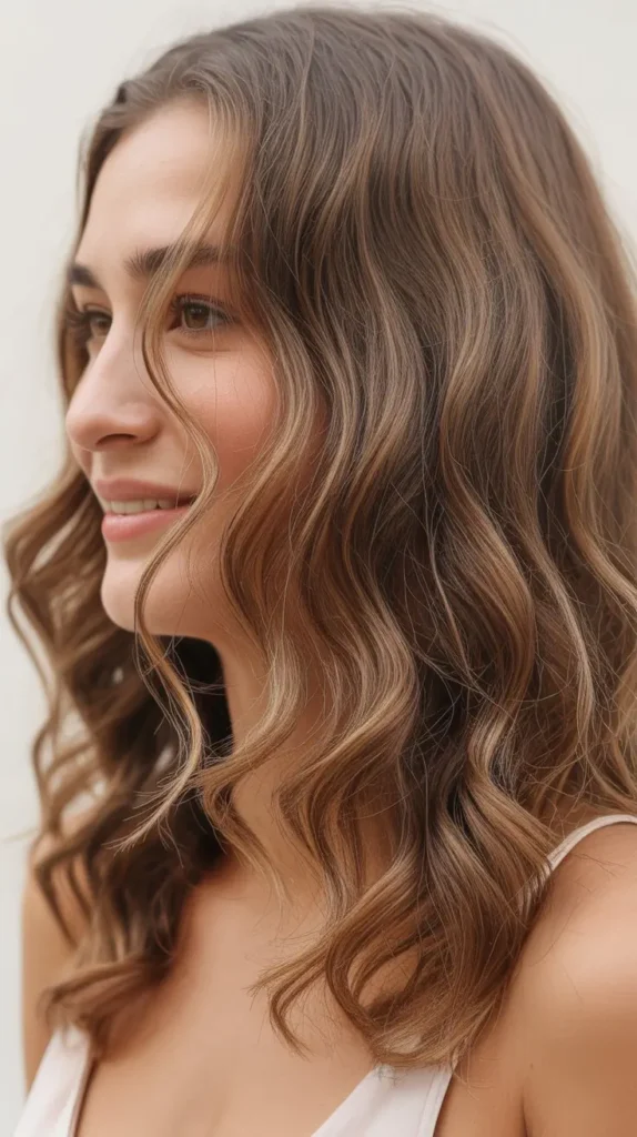 Wavy Mid-Length Hair