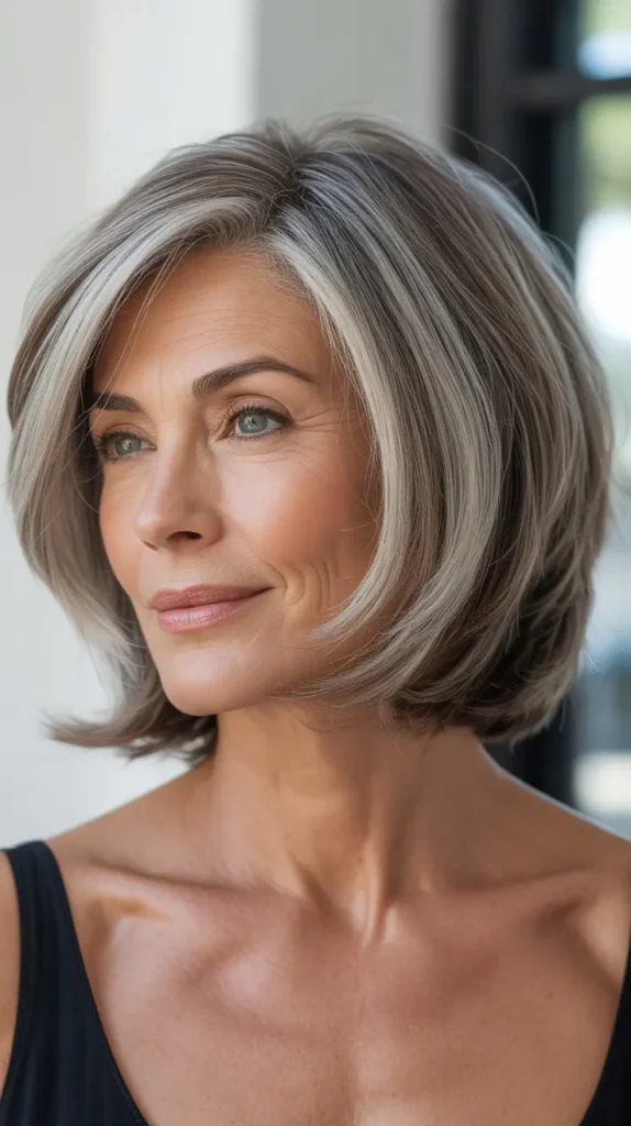 Layered Chin-Length Bob