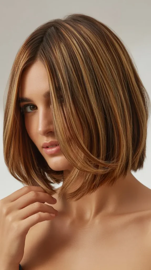  Long Bob with Highlights
