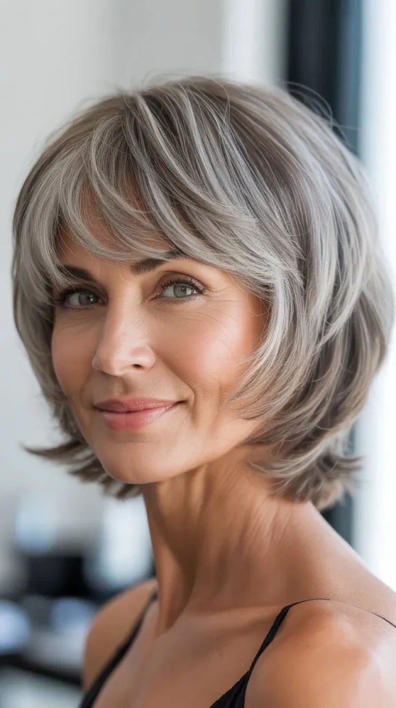 Wispy Bob with Bangs