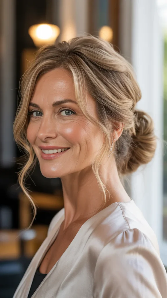 Loose and Messy Side Bun