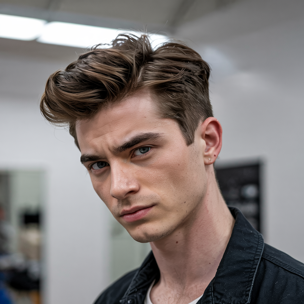 Pompadour Mullet Fade
