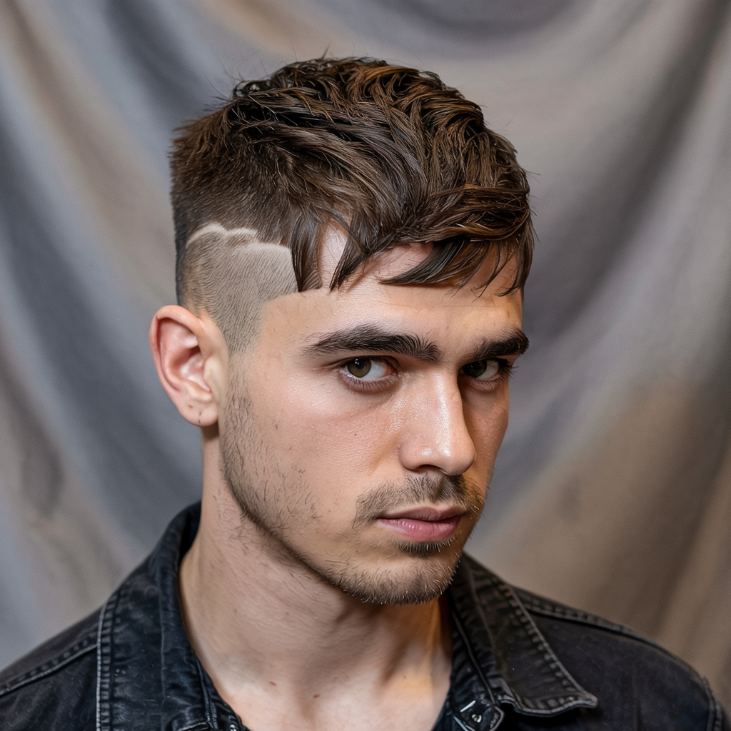 Asymmetrical Mullet Fade
