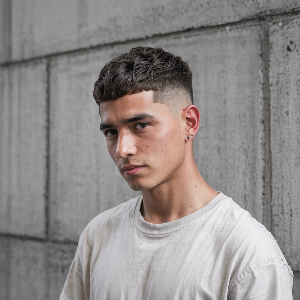 Crew Cut Mullet Fade