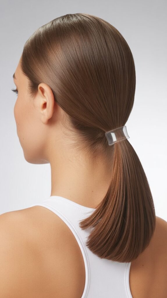 Mid-Length Sleek Ponytail