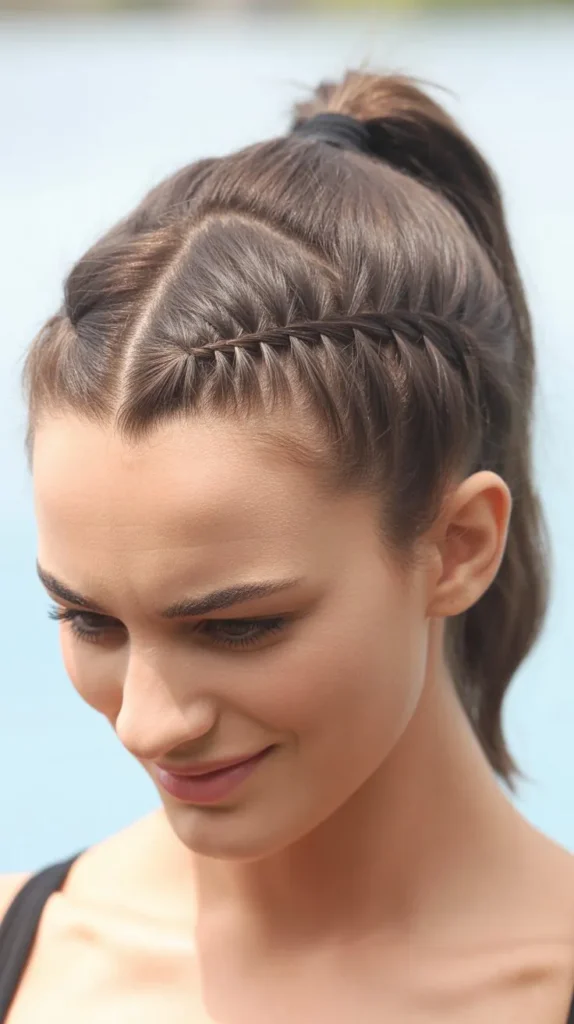 Accent Braid with Ponytail