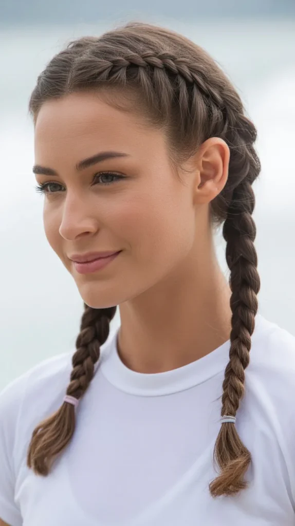 Twin Braids for All-Day Adventures