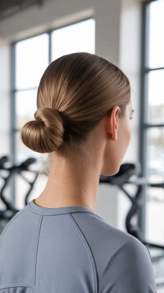  Low Bun for Maximum Control