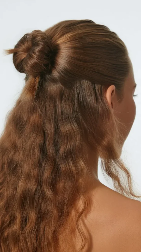 Half-Up Mini Bun