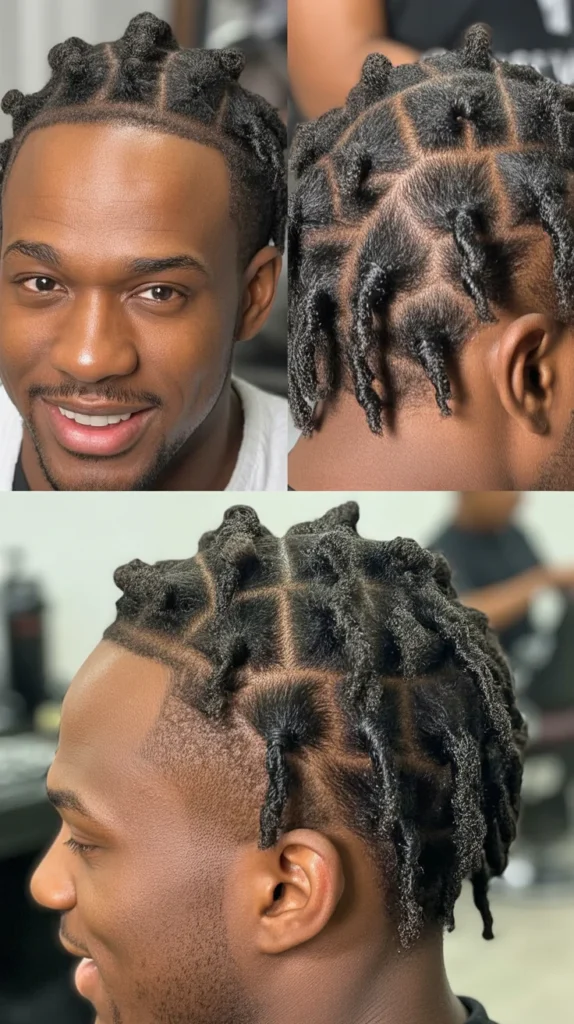 Small Parted Locs