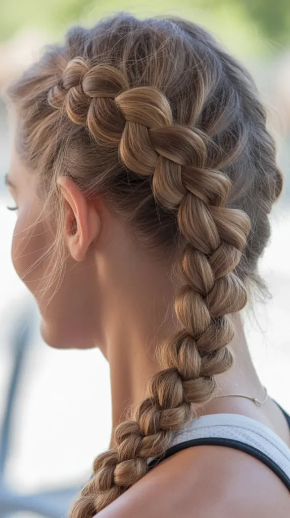 Dutch Braid for Volume and Security