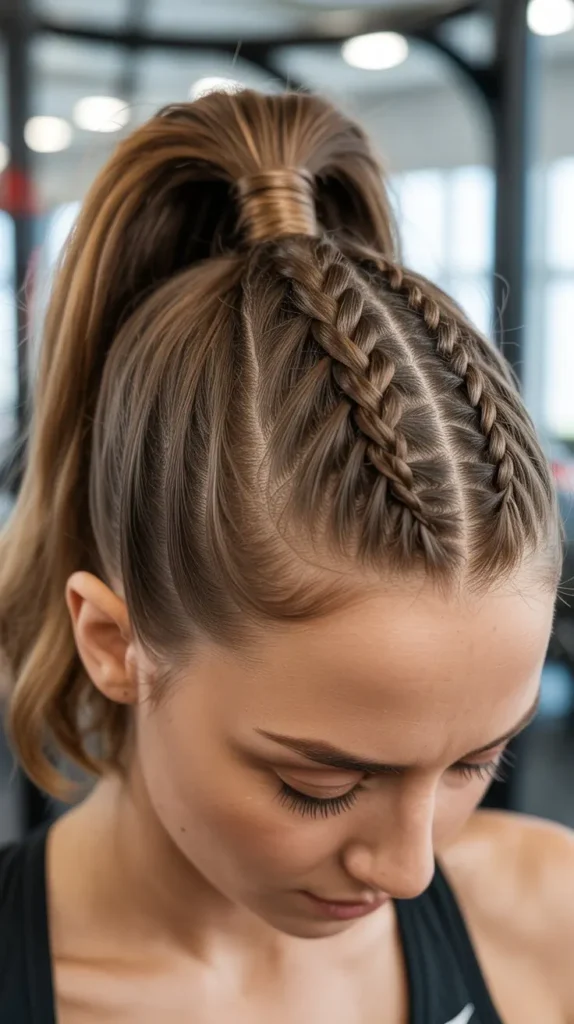  Twisted Crown into Ponytail