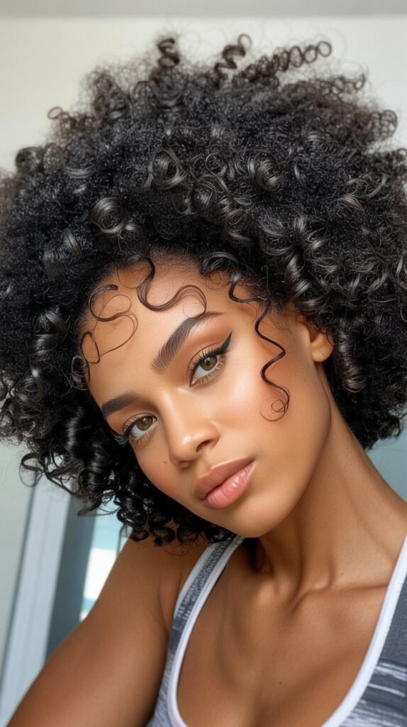 Afro with Defined Edges