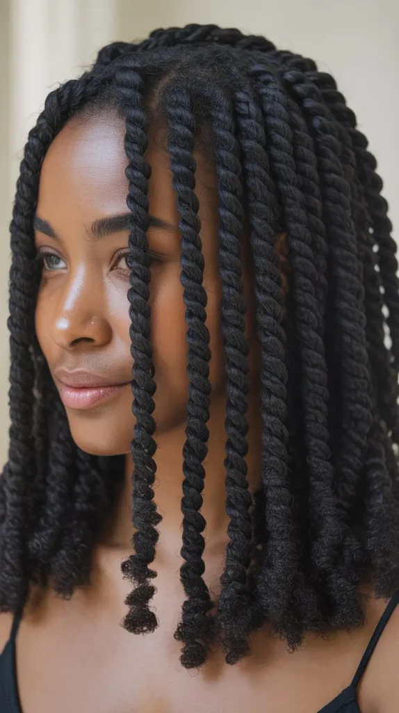 Tapered Twists with Moisture Routine