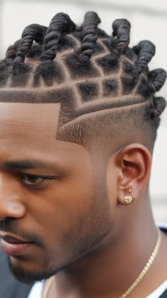 Short Twists with Fade and Accessories