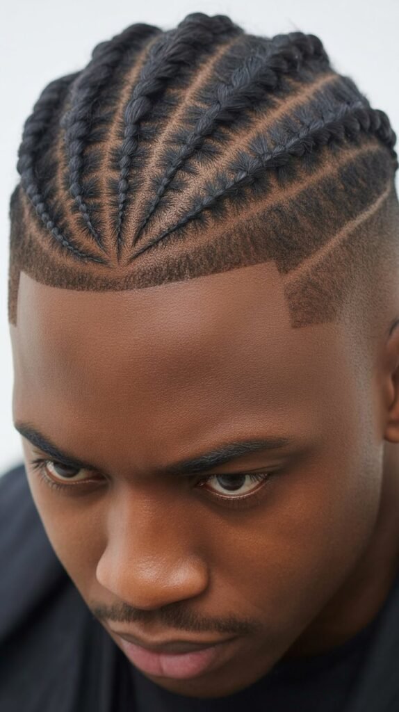 Short Twist Braids Mohawk